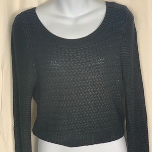 bebe sweet gray  sweater very nice good condition